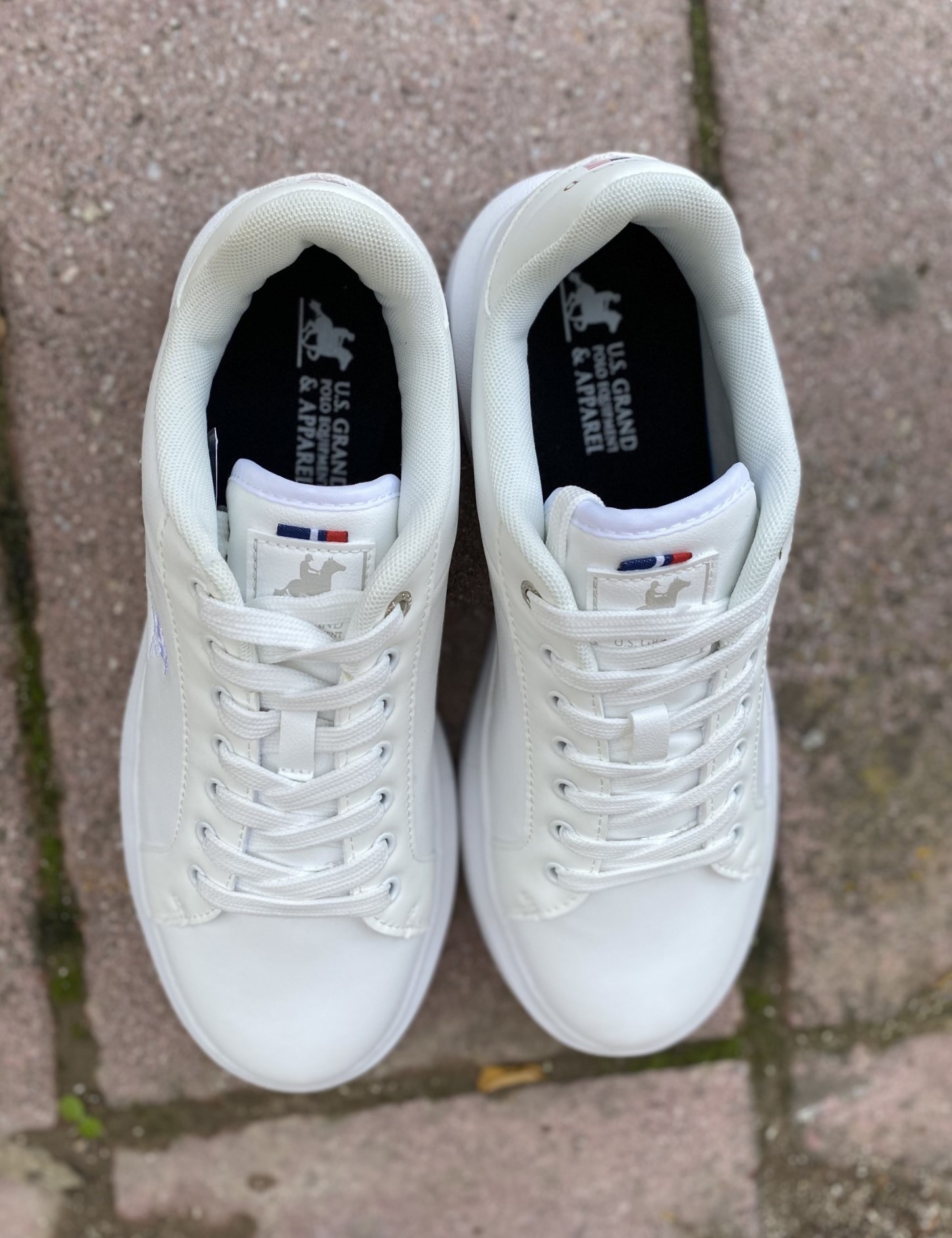 US GRAND POLO ανδρικά λευκά casual sneakers GPM518300 φωτογραφία